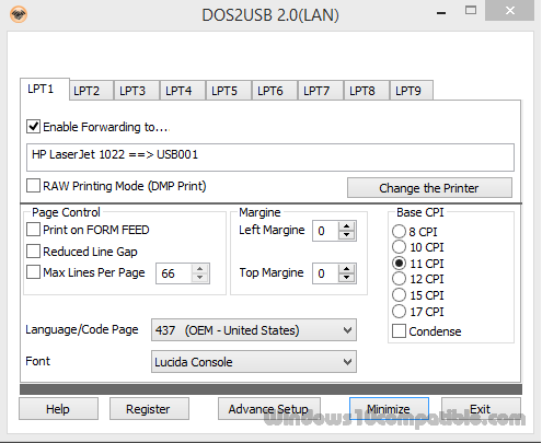 dosprn vs dos2usb